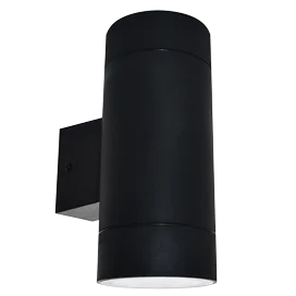 Ecola GX53 LED 8013A светильник накладной IP65 прозрачный Цилиндр легкий 2*GX53 Черный 205x140x90