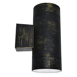 Ecola GX53 LED 8013A светильник накладной IP65 прозрачный Цилиндр легкий 2*GX53 Черненая бронза 205x140x90