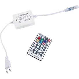 Ecola LED strip 220V RGB RF controller (IP20) 600W 2,7A для ленты 220V 14x7 IP68 с радиопультом