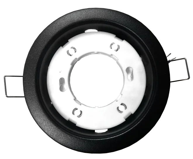 Ecola GX53 H4 светильник встраив. без рефл. Черный матовый 38x106 - 10 pack (кd102)