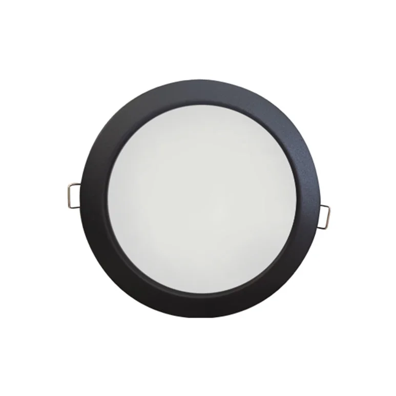 Ecola GX70-H5 светильник Черный матовый встр. без рефл. 53x151 (кd135)