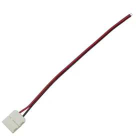 Ecola LED strip connector соед. кабель с одним 2-х конт. зажимным разъемом 10mm 15 см. уп. 3 шт.