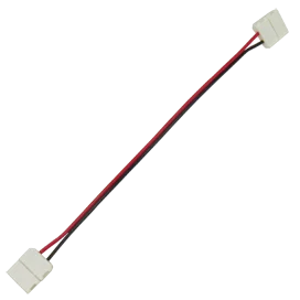 Ecola LED strip connector соед. кабель с двумя 2-х конт. зажимными разъемами 10mm 15 см. уп. 3 шт.