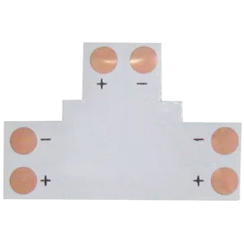 Ecola LED strip connector гибкая соед. плата T для зажимного разъема 2-х конт. 10 mm уп. 5 шт.