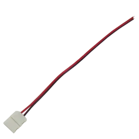 Ecola LED strip connector соед. кабель с одним 2-х конт. зажимным разъемом 8mm 15 см. уп. 3 шт.