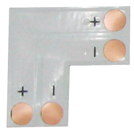 Ecola LED strip connector гибкая соед. плата L для зажимного разъема 2-х конт. 8 mm уп. 5 шт.