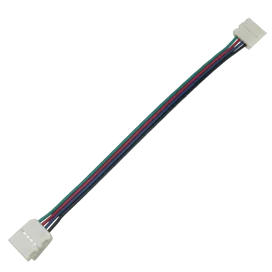 Ecola LED strip connector соед. кабель с двумя 4-х конт. зажимными разъемами 10mm 15 см. уп. 3 шт.