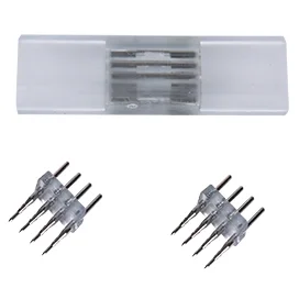 Ecola LED strip 220V connector комплект для упрощенного соединения лента-лента 4-х конт для ленты IP68 RGB 14x7