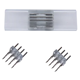 Ecola LED strip 220V connector комплект для упрощенного соединения лента-лента 4-х конт для ленты IP68 RGB 14x7