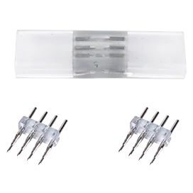 Ecola LED strip 220V connector комплект для упрощенного соединения лента-лента 4-х конт для ленты IP68 RGB 16x8