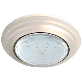 Ecola GX53 H4 LD5314 Glass Стекло Круг со ступеньками с подсветкой хром - матовый 38x120 (к+)