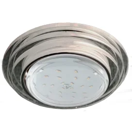 Ecola GX53 H4 LD5314 Glass Стекло Круг со ступеньками с подсветкой хром - хром (зеркальный) 38x120 (к+)