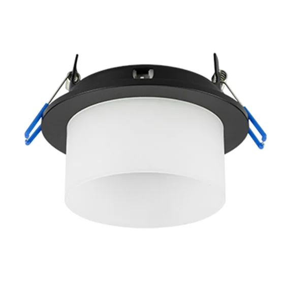 Ecola GX53 H4 SP5371 светильник встраив. Спот Черный матовый с матовым рассеивателем 110х79 (к+)