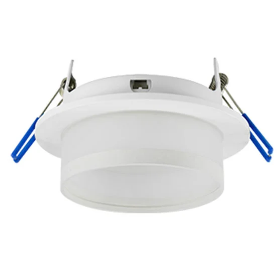 Ecola GX53 H4 SP5372 светильник встраив. Спот с полосой Белый матовый с матовым рассеивателем 110х65 (к+)