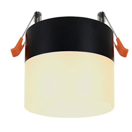 Ecola GX53 SP5373 светильник встраив. Спот без обода c матовым рассеивателем Черный матовый 83х87 (к+)