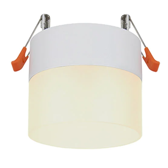 Ecola GX53 SP5373 светильник встраив. Спот без обода c матовым рассеивателем Белый матовый 83х87 (к+)