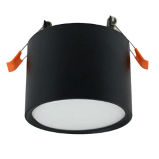 Ecola GX53 SP5375 светильник встраив. Спот без обода Черный матовый 82х81 (к+)