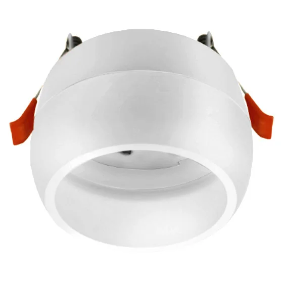 Ecola GX53 SP5377 светильник встраив. Спот Сфера углубленный Белый с матовым сводом 90х73 (к+)