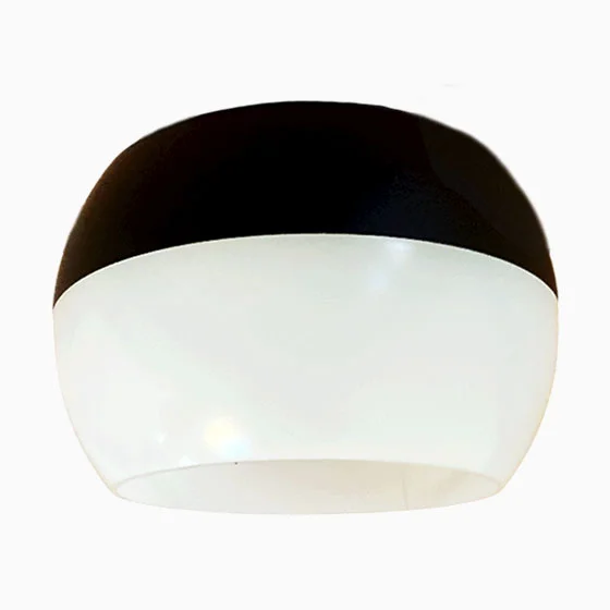 Ecola GX53 SP5396 светильник накладной Спот Сфера углубленный Черный с матовым сводом 90х52