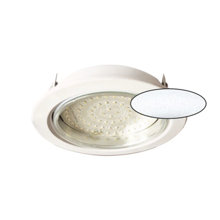 Ecola GX70-H5 светильник Белый матовый встр. без рефл. 53x151 (кd135)