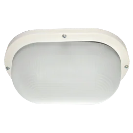 Ecola Light GX53 LED ДПП 03-9-102 светильник Овал накладной IP65 2*GX53 матовое стекло белый 280х175х105