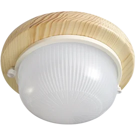 Ecola GX53 LED НБО-03-60-011 светильник Круг накладной IP65 дерево Клен 1*GX53 матовый 220х84