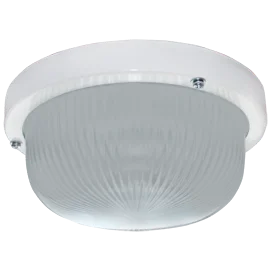 Ecola Light GX53 LED ДПП (DPP) 03-7-101 светильник Круг накладной IP65 1*GX53 матовое стекло белый 185х185х85
