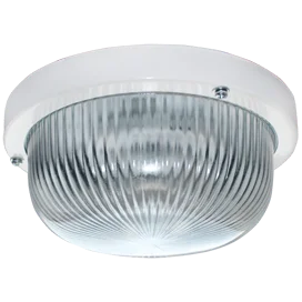 Ecola Light GX53 LED ДПП (DPP) 03-7-001 светильник Круг накладной IP65 1*GX53 прозр. стекло белый 185х185х85