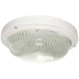 Ecola Light GX53 LED ДПП 03-18-003 светильник Круг накладной IP65 3*GX53 прозр стекло белый 280х280х90