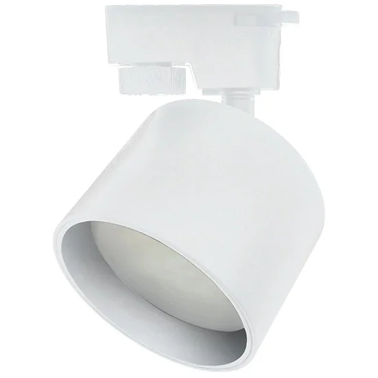 Ecola TRS3 светильник GX53 трековый c внутр. кольцом Белый 83x60x140