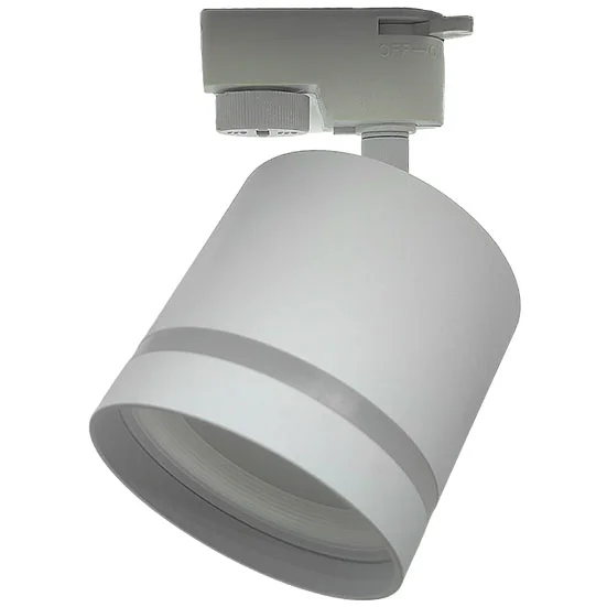 Ecola TRS5 светильник GX53 трековый углубленный с матовой полосой Белый 85x80x157
