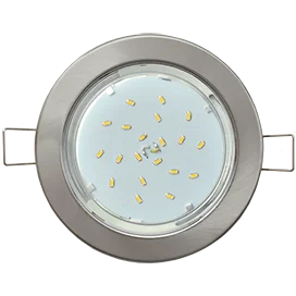 Ecola Light GX53-H6 светильник металл. встраиваемый плоский сатин-хром 101x16